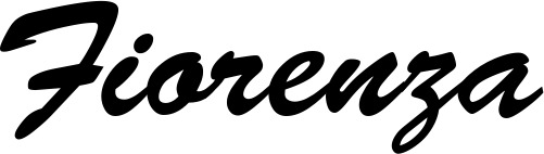 Vorschau des Bootsnamens "Fiorenza" als Schriftzug für "Bootsbeschriftung Klassisch 03"