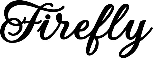 Vorschau des Bootsnamens "Firefly" als Schriftzug für "Bootsbeschriftung Klassisch 69"