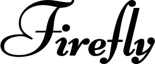 Vorschau des Bootsnamens "Firefly" als Schriftzug für "Bootsbeschriftung Klassisch 76-A"