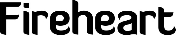 Vorschau des Bootsnamens "Fireheart" als Schriftzug für "Bootsbeschriftung Normal 06"