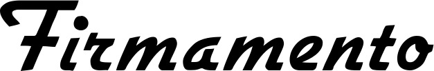 Vorschau des Bootsnamens "Firmamento" als Schriftzug für "Bootsbeschriftung Klassisch 66"