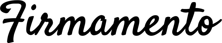 Vorschau des Bootsnamens "Firmamento" als Schriftzug für "Bootsbeschriftung Klassisch 96"