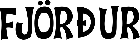 Vorschau des Bootsnamens "Fjörður" als Schriftzug für "Bootsbeschriftung Klassisch 27"