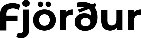 Vorschau des Bootsnamens "Fjörður" als Schriftzug für "Bootsbeschriftung Fett 26"