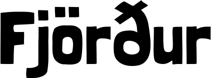 Vorschau des Bootsnamens "Fjörður" als Schriftzug für "Bootsbeschriftung Neu 52"