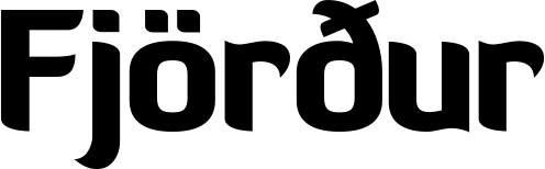 Vorschau des Bootsnamens "Fjörður" als Schriftzug für "Bootsbeschriftung Fett 06"
