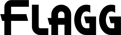 Vorschau des Bootsnamens "Flagg" als Schriftzug für "Bootsbeschriftung Neu 26"