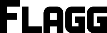 Vorschau des Bootsnamens "Flagg" als Schriftzug für "Bootsbeschriftung Neu 34"