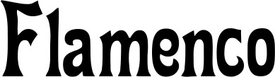 Vorschau des Bootsnamens "Flamenco" als Schriftzug für "Bootsbeschriftung Neu 44"