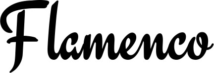 Vorschau des Bootsnamens "Flamenco" als Schriftzug für "Bootsbeschriftung Klassisch 63"