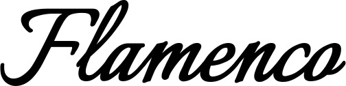 Vorschau des Bootsnamens "Flamenco" als Schriftzug für "Bootsbeschriftung Klassisch 58"