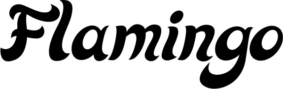 Vorschau des Bootsnamens "Flamingo" als Schriftzug für "Style Klassisch 33"