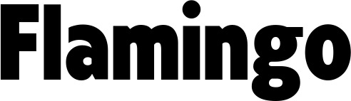 Vorschau des Bootsnamens "Flamingo" als Schriftzug für "Bootsbeschriftung Fett 24"