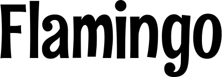 Vorschau des Bootsnamens "Flamingo" als Schriftzug für "Bootsbeschriftung Neu 68"
