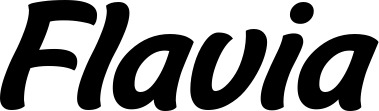 Vorschau des Bootsnamens "Flavia" als Schriftzug für "Bootsbeschriftung Klassisch 14"