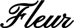 Vorschau des Bootsnamens "Fleur" als Schriftzug für "Bootsbeschriftung Klassisch 107"