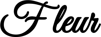 Vorschau des Bootsnamens "Fleur" als Schriftzug für "Bootsbeschriftung Klassisch 68"
