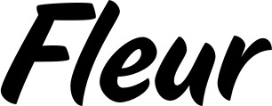 Vorschau des Bootsnamens "Fleur" als Schriftzug für "Bootsbeschriftung Klassisch 19"