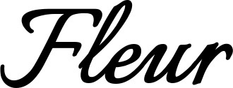 Vorschau des Bootsnamens "Fleur" als Schriftzug für "Bootsbeschriftung Klassisch 58"