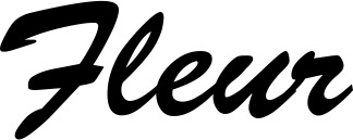 Vorschau des Bootsnamens "Fleur" als Schriftzug für "Bootsbeschriftung Klassisch 03"