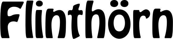 Vorschau des Bootsnamens "Flinthörn" als Schriftzug für "Bootsbeschriftung Fett 01"