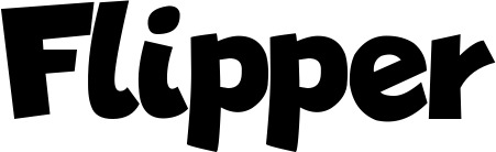Vorschau des Bootsnamens "Flipper" als Schriftzug für "Bootsbeschriftung Neu 48"
