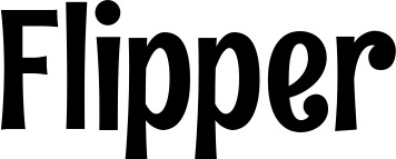 Vorschau des Bootsnamens "Flipper" als Schriftzug für "Bootsbeschriftung Neu 68"