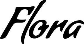 Vorschau des Bootsnamens "Flora" als Schriftzug für "Bootsbeschriftung Klassisch 57"