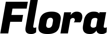 Vorschau des Bootsnamens "Flora" als Schriftzug für "Bootsbeschriftung Kursiv 04"