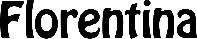 Vorschau des Bootsnamens "Florentina" als Schriftzug für "Bootsbeschriftung Fett 01"