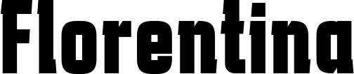 Vorschau des Bootsnamens "Florentina" als Schriftzug für "Bootsbeschriftung Fett 41"