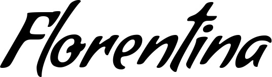 Vorschau des Bootsnamens "Florentina" als Schriftzug für "Bootsbeschriftung Klassisch 57"
