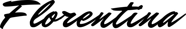 Vorschau des Bootsnamens "Florentina" als Schriftzug für "Bootsbeschriftung Klassisch 82"