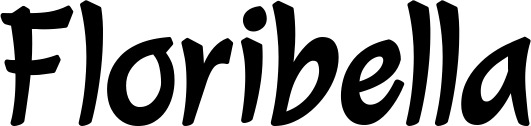 Vorschau des Bootsnamens "Floribella" als Schriftzug für "Bootsbeschriftung Klassisch 72"