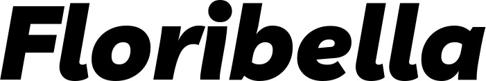 Vorschau des Bootsnamens "Floribella" als Schriftzug für "Bootsbeschriftung Kursiv 06"