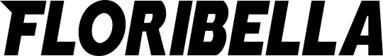 Vorschau des Bootsnamens "Floribella" als Schriftzug für "Bootsbeschriftung Neu 15"