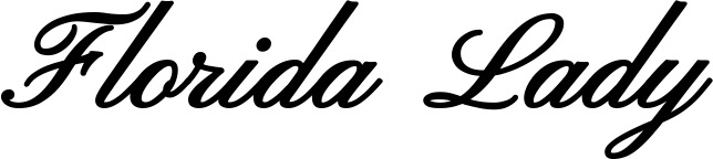 Vorschau des Bootsnamens "Florida Lady" als Schriftzug für "Bootsbeschriftung Klassisch 107"