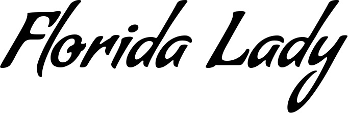 Vorschau des Bootsnamens "Florida Lady" als Schriftzug für "Bootsbeschriftung Klassisch 57"
