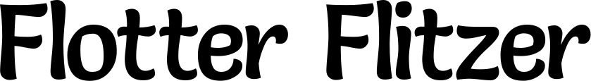 Vorschau des Bootsnamens "Flotter Flitzer" als Schriftzug für "Bootsbeschriftung Klassisch 94"