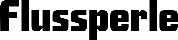 Vorschau des Bootsnamens "Flussperle" als Schriftzug für "Bootsbeschriftung Neu 11"