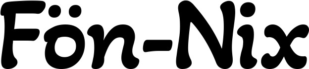 Vorschau des Bootsnamens "Fön-Nix" als Schriftzug für "Bootsbeschriftung Klassisch 103"