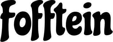 Vorschau des Bootsnamens "Fofftein" als Schriftzug für "Bootsbeschriftung Neu 41"