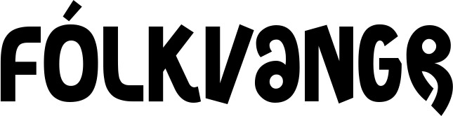 Vorschau des Bootsnamens "Fólkvangr" als Schriftzug für "Bootsbeschriftung Neu 59"