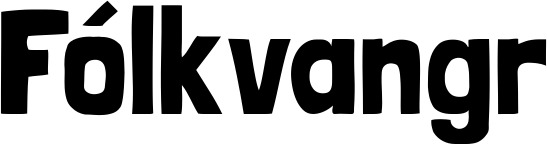 Vorschau des Bootsnamens "Fólkvangr" als Schriftzug für "Bootsbeschriftung Neu 52"