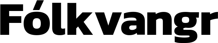 Vorschau des Bootsnamens "Fólkvangr" als Schriftzug für "Bootsbeschriftung Fett 20"