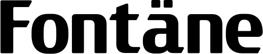 Vorschau des Bootsnamens "Fontäne" als Schriftzug für "Bootsbeschriftung Fett 22"