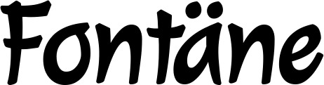 Vorschau des Bootsnamens "Fontäne" als Schriftzug für "Bootsbeschriftung Klassisch 72"