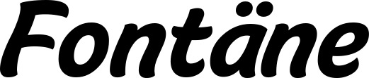 Vorschau des Bootsnamens "Fontäne" als Schriftzug für "Bootsbeschriftung Klassisch 14"
