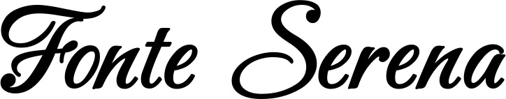 Vorschau des Bootsnamens "Fonte Serena" als Schriftzug für "Bootsbeschriftung Klassisch 50"