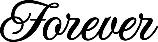Vorschau des Bootsnamens "Forever" als Schriftzug für "Bootsbeschriftung Klassisch 70"